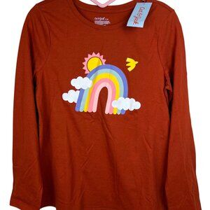 Cat & Jack Burnt Orange Rainbow Tee